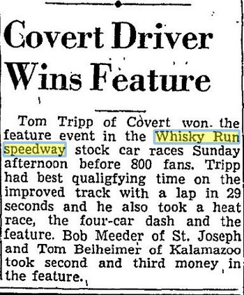 Whiskey Run Speedway (Whisky Run) - Aug 1949 Tom Tripp